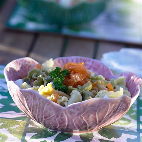 Ensalada De Pasta Y Salmón Receta En