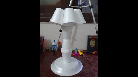 How To Make Lamp With Disposable Glass Home Decoration Ideas YouTube