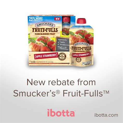 An Advertisement For Fruit Filled Juice With The Words New Rebate