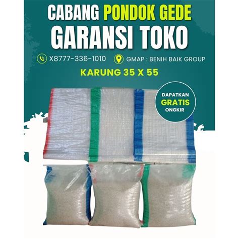 Jual 35 X 55 Karung Beras Polos Transparant 10 Kg 35x55 Cm Krung Bening