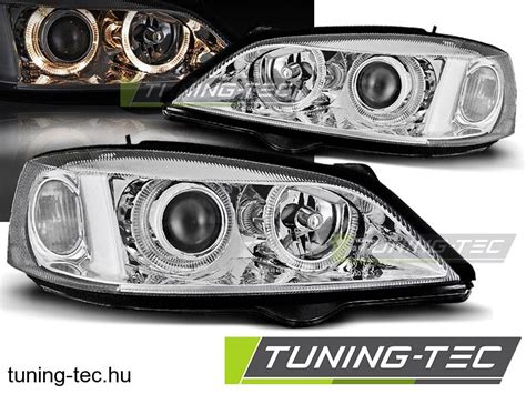 Első lámpák OPEL ASTRA G 09 97 02 04 ANGEL EYES CHROME Tuning Tec