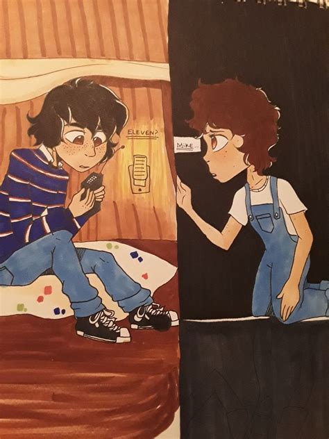 Mike and eleven fan art by Alexis hutchinson | Eleven stranger things