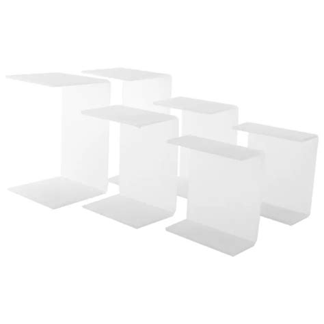 3X RISERS D AFFICHAGE EN Acrylique éTagèRe de Supports Rectangulaires