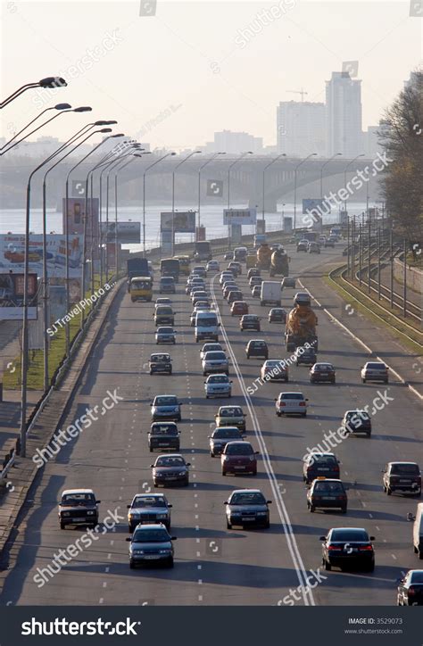 Big City Road With Many Driving Cars Stock Photo 3529073 : Shutterstock