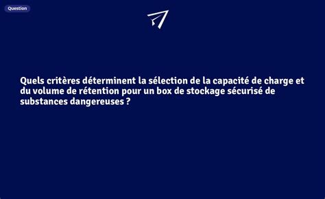 Quels Crit Res D Terminent La S Lection De La Capacit De Charge Et Du