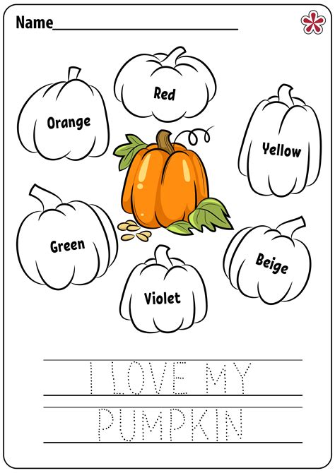 Free Pumpkin Worksheets