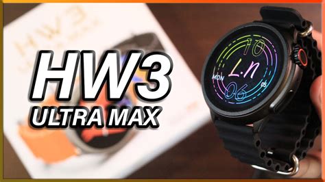 Unboxing Hw Ultra Max Smartwatch Latest Mm Round Watch Ultra With