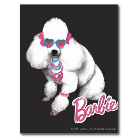 Barbie Poodle In Shades Heart Poster Heart Stickers Shade Card