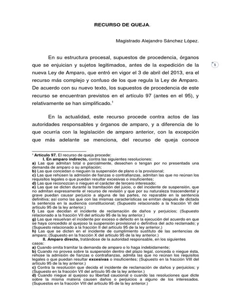 PDF 9 RECURSO DE QUEJA TEXTO Pdf DOKUMEN TIPS