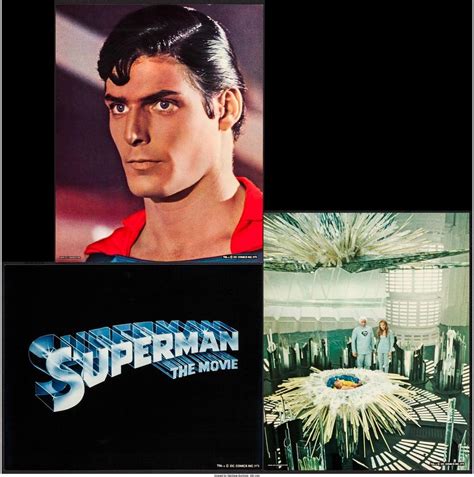 Superman The Movie Jumbo Deluxe Lobby Cards And Promo Poster Christopher