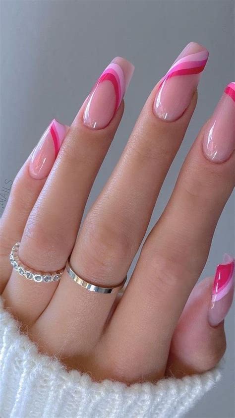 40 French Pink Tip Nails To Try For Your Next Manicure Pink Tip