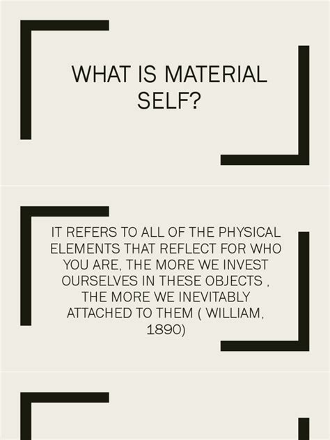 What Is Material Self Pdf