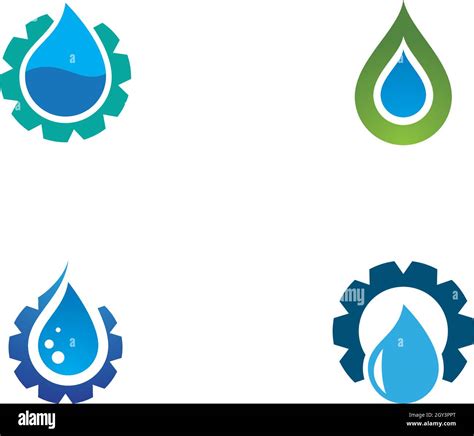 Water Drop Logo Template Vector Illustration Design Stock Vector Image