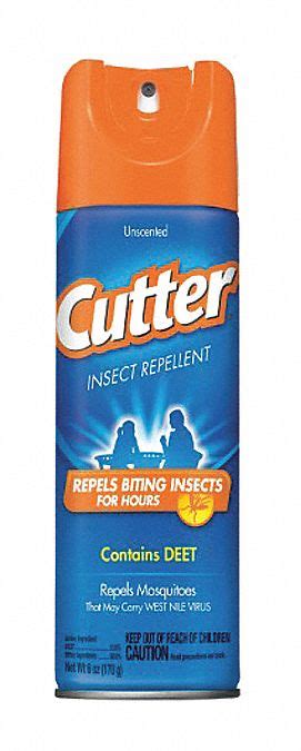 CUTTER Insect Repellent, Aerosol, 6 oz, Outdoor Only, 10.00% DEET Concentration, DEET - 48WK02 ...