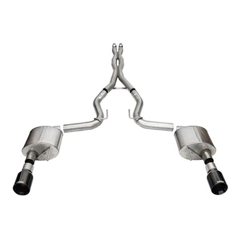 Corsa 21251blk Extreme Cb Exhaust System Dual Exit Mustang Gt 24 26