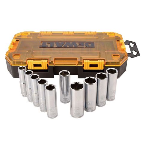 Dewalt In Drive Deep Socket Set Piece Dwmt The Home Depot