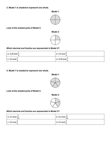 Fraction Decimal Equivalents Exercise Live Worksheets