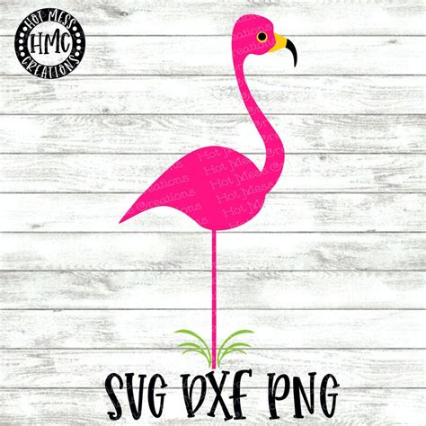 Pink Flamingo SVG DXF PNG Flamingo Design Cute Flamingo Etsy