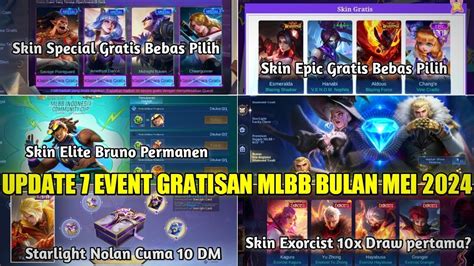 Update Event Event Gratisan Mlbb Mei Skin Epic Special Gratis