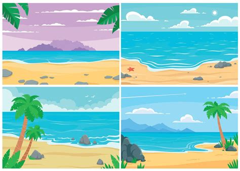 Summer Beach Ocean Or Sea Shore Beaches Landscape And Daytime Sand