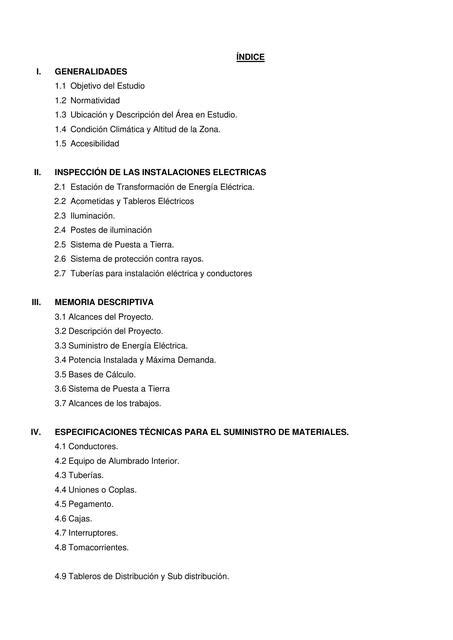 Memoria de instalaciones eléctricas Alfredo paredes uDocz