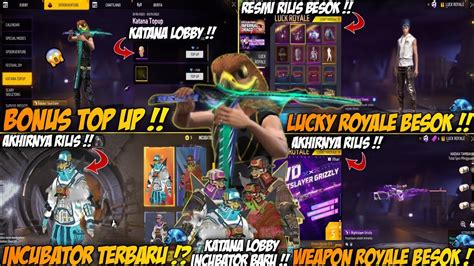 BOCORAN FF EVENT TERBARU BONUS TOP UP KATANA LOBBY INCUBATOR