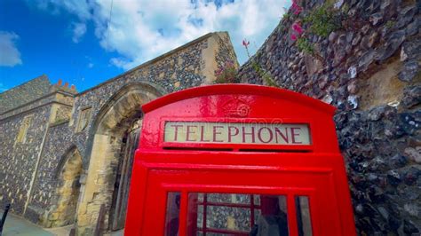 Old Telephone Booth In The Historic District Of Canterbury CANTERBURY