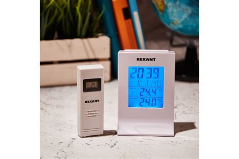 Метеостанция с беспроводным выносным датчиком REXANT 70-0595 - выгодная ...