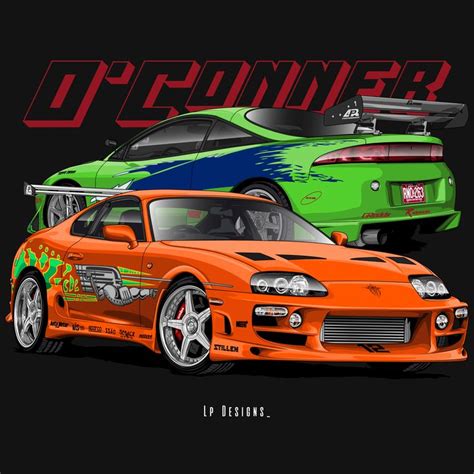 Toyota Supra Mk Iv And Mitsubishi Eclipse The Fast And Furious Lp