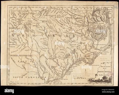 A new and accurate map of North Carolina in North America , North ...