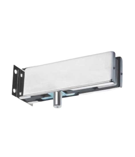 Herraje Superior Puerta De Vidrio Con Fijaci N Al Muro Inox Cj Brk