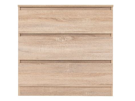 Seconique Malvern Sonoma Oak Drawer Low Chest Of Drawers