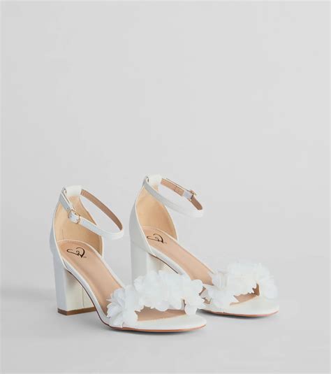 Whimsical Flair Floral Block Heels - Product Details