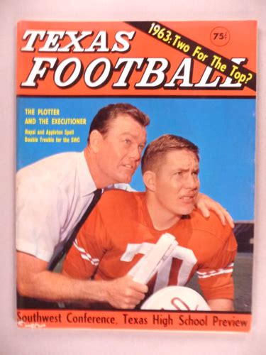 Dave Campbells Texas Football 4 1963 Fourth Issue Of Large