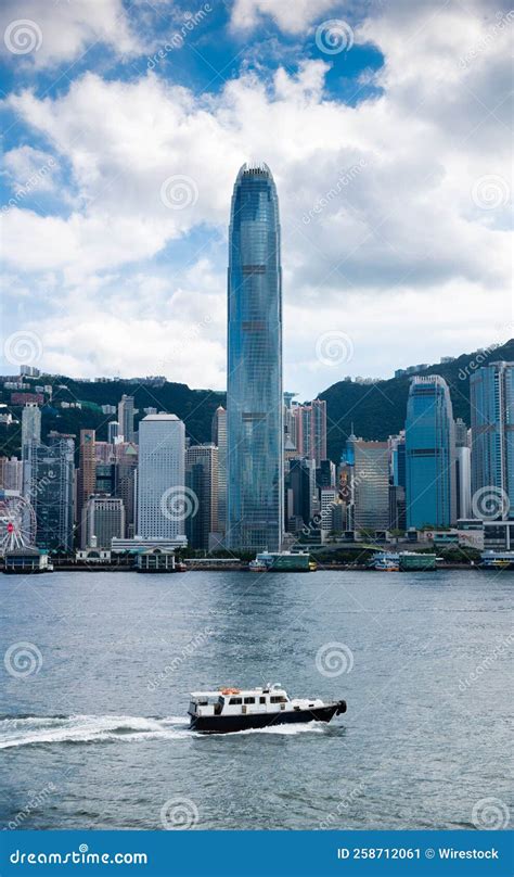 Ifc Tower Across The Harbor From West Kowloon Hong Kong Editorial