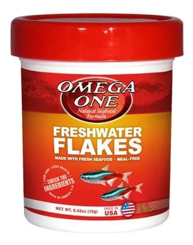 Alimento En Hojuelas Escamas Omega One Freshwater Flakes Para Peces De