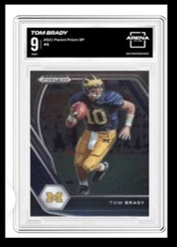 Panini Prizm Draft Picks Tom Brady Graded Arena Club Ebay