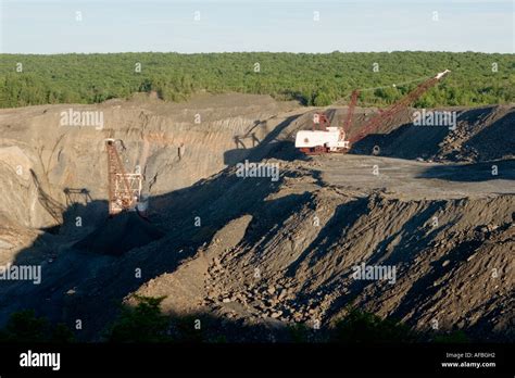 Strip Coal Mine Jeddo Pennsylvania Poconos Region Stock Photo Alamy