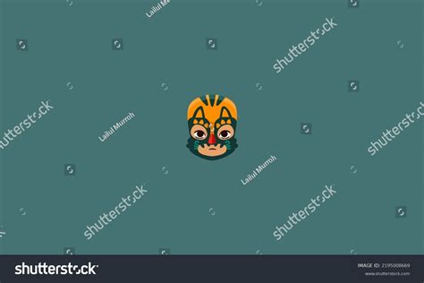 Mexican Wrestling Mask Vector Illustration Flat Stock Vector (Royalty ...