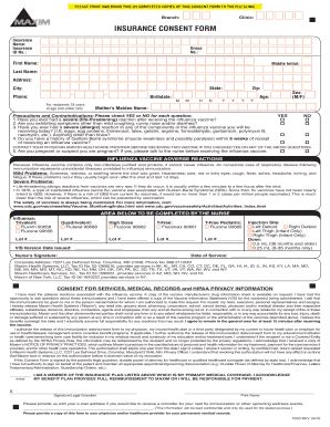 Fillable Online Das Nh Insurance Consent Form Das Nh Gov Fax Email