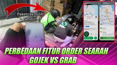 PERBEDAAN ORDER SEARAH GOJEK VS GRAB LIVE ONBID MOTOVLOG GOJEK GRAB