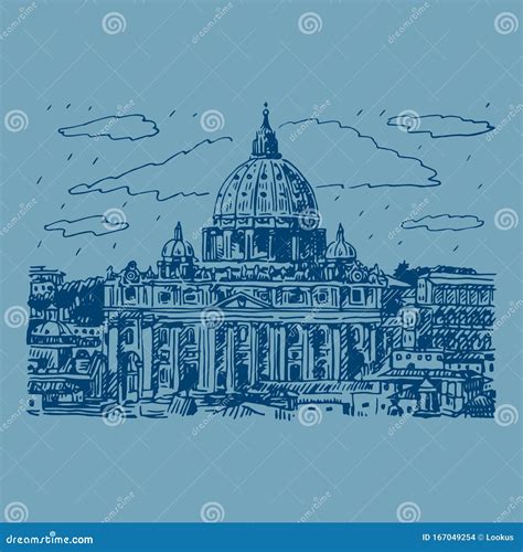 The Papal Basilica Of St Peter Vatican Rome Italy Stock