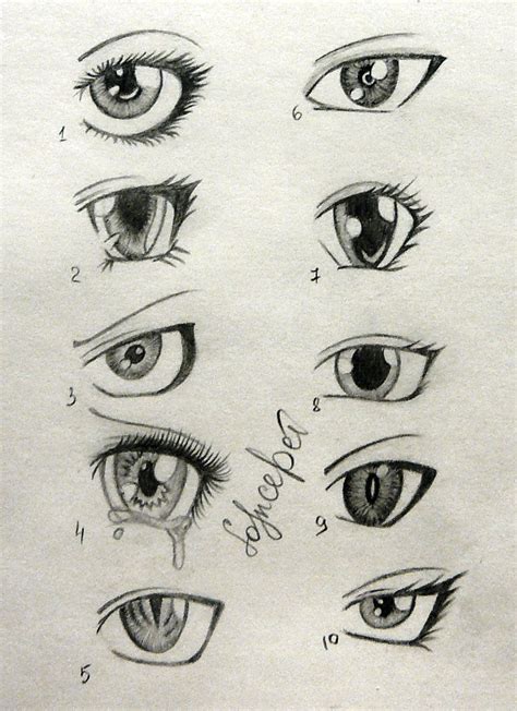 Cartoon Eyes Sketch at PaintingValley.com | Explore collection of ...