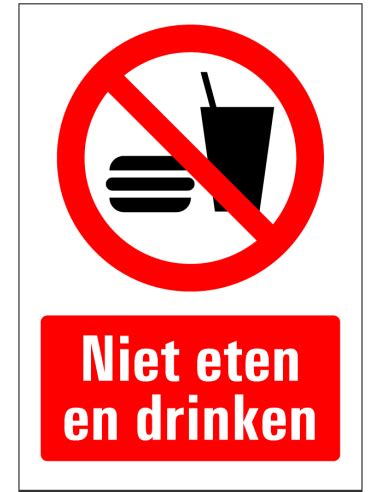 Niet Eten En Drinken Bord Kopen Bestel Nu