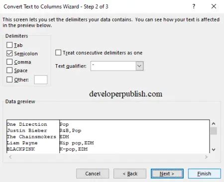 Convert Text To Columns Wizard In Excel Excel Tutorials