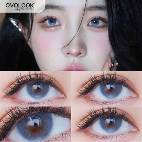 Ovolook Lentes De Contacto De Belleza Azul Para Ojos Lentillas De