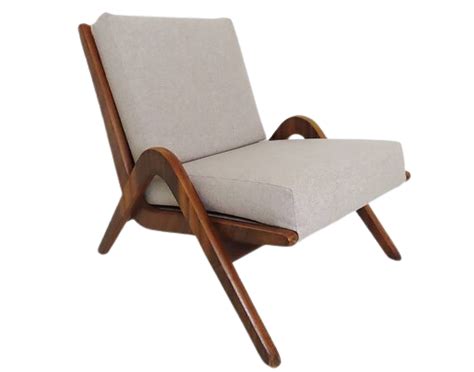 Walnut Boomerang Lounge Chair By Neil Morris For Morris Of Glasgow