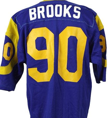 Larry Brooks Los Angeles Rams Throwback Football Jersey – Best Sports ...