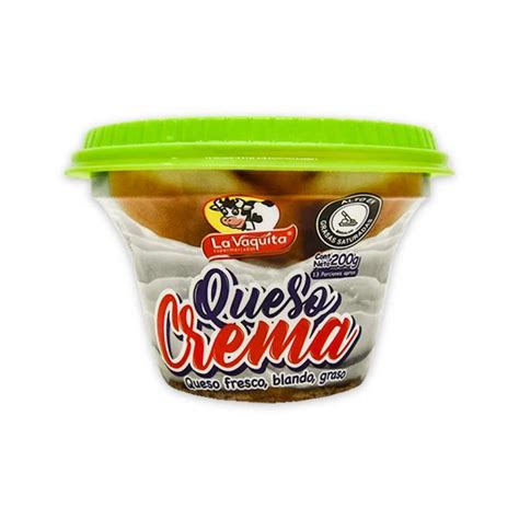 Queso Crema La Vaquita Para Untar X 200gr La Vaquita