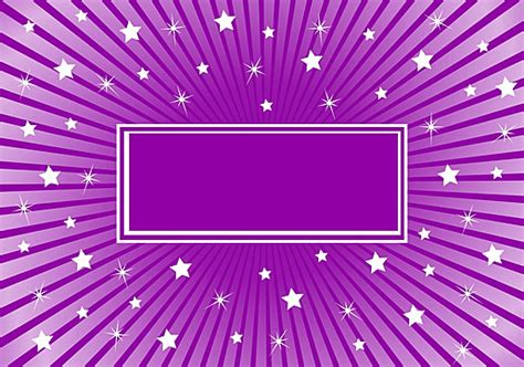 Abstract Background Purple With White Stars Graphic Burst Shape Vector